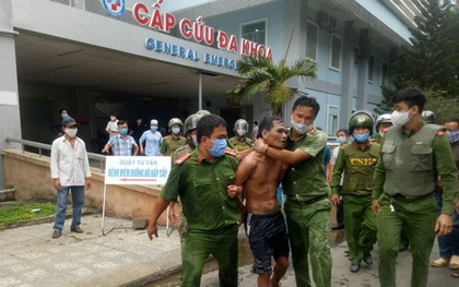 Khống chế kẻ mang dao và xăng đến đốt Bệnh viện Quảng Ngãi