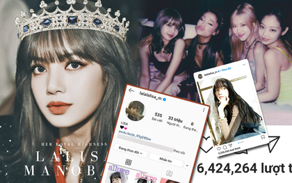 Lisa (BLACKPINK) chính thức cán mốc 33 triệu follower Instagram, lập 4 kỷ lục liên hoàn chưa idol nào làm được