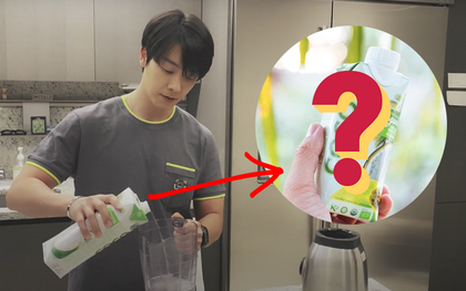 Fan “soi” thấy một loại nước dừa đóng hộp Việt Nam xuất hiện trong gian bếp của nam idol Super Junior, còn được sử dụng với mục đích đặc biệt