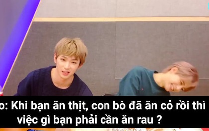 Nam idol Kpop với logic ghét ăn rau khiến dân tình cười mệt: “Khi bạn ăn thịt, con bò đã ăn cỏ rồi thì việc gì bạn phải ăn rau?”