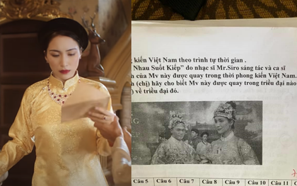 MV của Hòa Minzy lên đề kiểm tra 1 tiết môn lịch sử, câu hỏi cũng hóc búa phết - nhưng nhìn vào ô mã đề lại thấy sai sai?