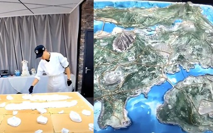 Mê nấu ăn nhưng cũng nghiện PUBG, game thủ tái hiện bản đồ Erangel ngay trên chiếc bánh kem khổng lồ