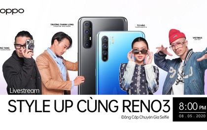 Reno3 đã sáng tạo cùng camera selfie đêm 44MP phong cách hoàn toàn mới