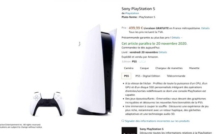 Amazon Pháp khiến Sony "giận tím người" khi rò rỉ giá bán Playstation 5