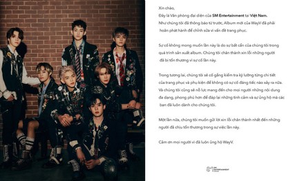 SM Entertainment chính thức xin lỗi fan Việt sau lùm xùm sự cố trang phục của WayV ám chỉ tội ác chiến tranh