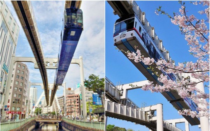Không hổ danh “đất nước ngoài hành tinh” trong mắt du khách, Nhật Bản chính là nơi sở hữu đoàn tàu treo ngược dài nhất thế giới hiện nay