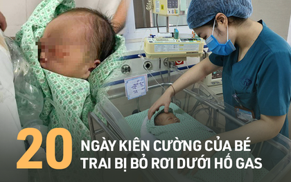 20 ngày sống ngắn ngủi nhưng đầy kiên cường của bé trai sơ sinh bị bỏ rơi dưới hố gas