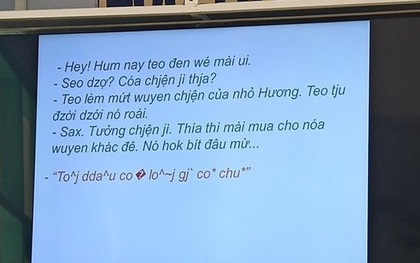 Té ngửa cảnh cô giáo bắt học trò dịch tiếng Việt ra tiếng Việt, dân mạng xem thôi cũng thấy rối não