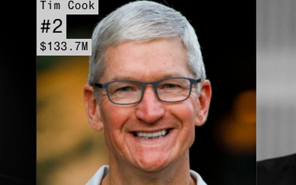 Thu nhập 133 triệu USD trong năm 2019, Tim Cook cũng chỉ đứng thứ 2 trong làng công nghệ