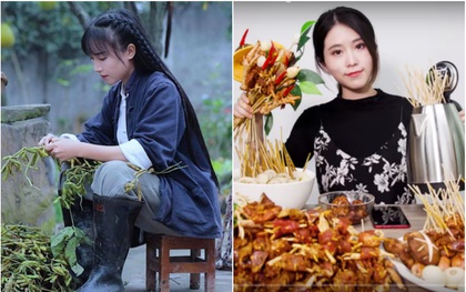 “Tiên nữ đồng quê” Lý Tử Thất, “Thánh ăn công sở” Tiểu Dã và 2 YouTuber ăn uống đình đám nhất Trung Quốc hiện nay