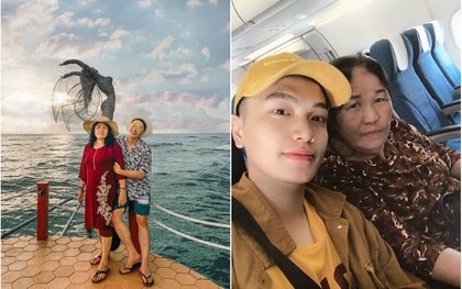 Trai đẹp Người Ấy Là Ai “gây bão” với khoảnh khắc dẫn mẹ đi du lịch Phú Quốc