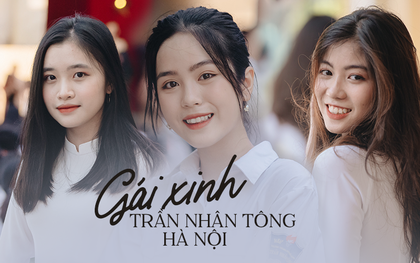 Dàn nữ sinh gây thương nhớ trong lễ bế giảng: Mặc áo dài hay đồng phục trắng đều mê mẩn lòng người