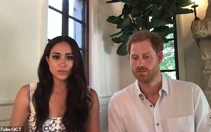 Cùng chồng tham gia cuộc họp, Meghan Markle bất ngờ phát ngôn gây tranh cãi về Nữ hoàng Anh, Harry chỉ ngồi im khiến dư luận dậy sóng