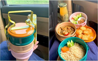 Bữa trưa văn phòng gọn nhẹ với 4 chiếc cặp lồng hồng phấn dễ thương dành riêng cho hội chị em "bánh bèo" nữ tính