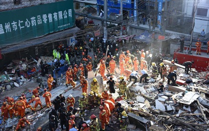 Sập nhà hàng tại Trung Quốc: Ít nhất 17 người chết