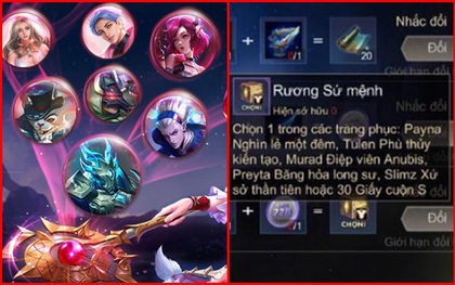 Liên Quân Mobile: Garena tặng khuyến mãi Rương sứ mệnh, game thủ phẫn nộ khi không thấy skin Dạ hội