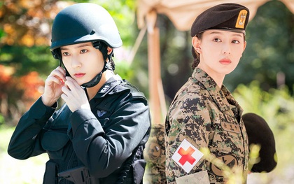 Người ta đẹp vì lụa còn Krystal dù diện quân phục vẫn đẹp mê, thậm chí còn có cửa đọ với “nữ thần quân nhân” Kim Ji Won