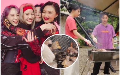 Thương cho MAMAMOO: Tính trổ tài nấu ăn nhưng lại suýt biến bữa BBQ thành "tiệc nướng bóng đêm" khét lẹt