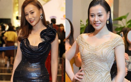 "Phục thù" VTV Awards năm ngoái, năm nay Phương Oanh khoe eo siêu nhỏ, nhưng bộ đầm đen lại có phần hơi già