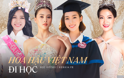 Hoa hậu Việt Nam đi học thế nào khi đương nhiệm: Người nhận bằng cử nhân xuất sắc, người phải học lại cấp 3, bí ẩn nhất là nàng Hậu này