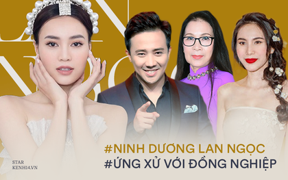 Soi lại cách Lan Ngọc ứng xử với đồng nghiệp tại các sự kiện: Đa phần lễ phép thân thiện, riêng với Thuỷ Tiên 2 lần đối lập hẳn?