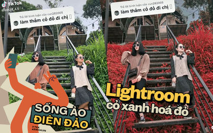 Bỏ túi công thức sống ảo mới, đổi màu thảm cỏ xanh xanh, đỏ đỏ đang hot rần rần trên TikTok