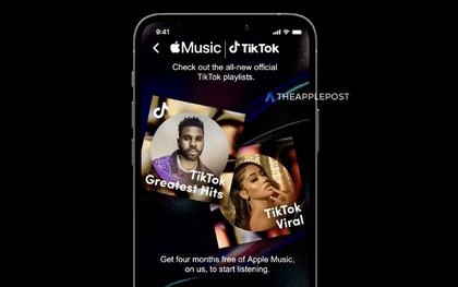 Người dùng TikTok sẽ nhận được 4 tháng Apple Music miễn phí