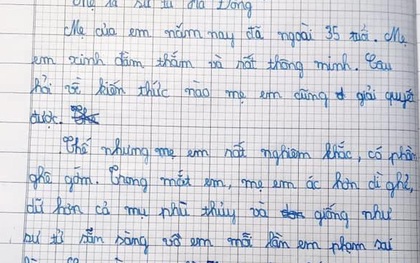 Bài văn nói xấu mẹ của cậu nhóc lớp 4: "Mẹ ác như dì ghẻ, dữ hơn phù thủy và giống như sư tử sẵn sàng vồ em"