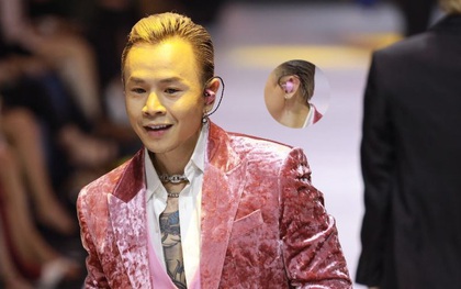 Soi tai nghe màu hồng cực bắt mắt của Binz trên sàn diễn Fashion Week, hoá ra cũng là "hàng thửa" giống Sơn Tùng M-TP