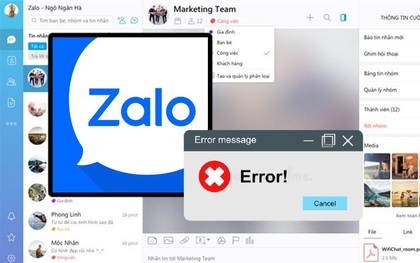 Zalo bị lỗi trong nhiều giờ liền, hàng loạt người dùng than phiền