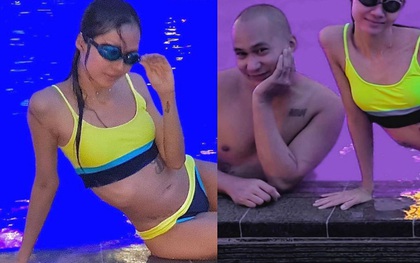 Suboi diện bikini phô diễn body bên ông xã, cơ bụng phẳng lỳ làm dân tình "bật ngửa" không tin đã là mẹ bỉm