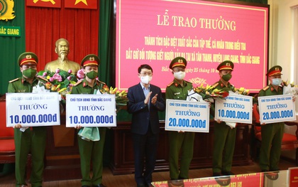 Khen thưởng Ban chuyên án vụ truy bắt kẻ sát hại 3 người thân tại Bắc Giang