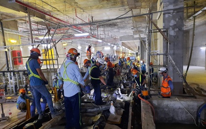TP.HCM: Đoạn ray ngầm cuối cùng tuyến Metro Bến Thành - Suối Tiên được thi công