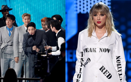 Kết quả AMAs 2021: BTS là nghệ sĩ Châu Á đầu tiên nhận giải cao nhất "Nghệ sĩ của năm", Taylor Swift kéo dài kỉ lục chưa ai phá nổi!