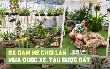 Hái ra tiền tỷ nhờ đam mê chơi lan, cứ 1 chậu bán "sương sương" 200 triệu, nhờ thế mà 8x này thoải mái tậu đất, tậu xe