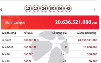 "Ẵm" hơn 20 tỷ đồng, một người ở Yên Bái vừa trở thành tỷ phú Vietlott