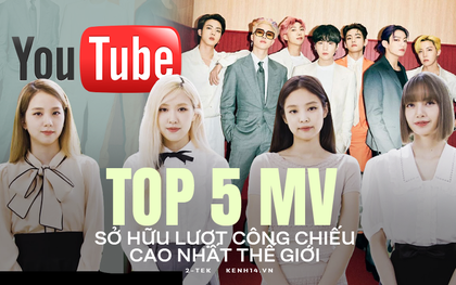 Top 5 MV có lượt xem công chiếu cao nhất thế giới: BLACKPINK bị BTS áp đảo dù kênh YouTube có lượng subscribe khủng hơn rất nhiều!