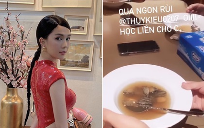 Ngọc Trinh lại "chết mê chết mệt" một món ăn mới, nhìn nguyên liệu thì ai cũng phải trầm trồ