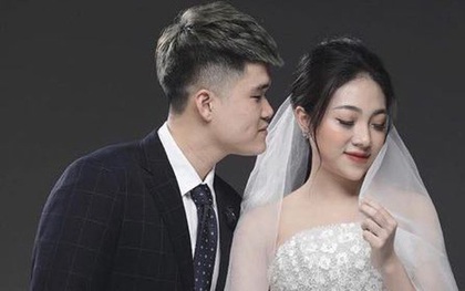 Tuyển thủ Thanh Hoá từng vô địch AFF Cup 2018 khoe ảnh cưới lãng mạn