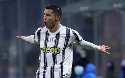 Ronaldo ghi cả 2 bàn giúp Juventus hạ gục Inter Milan ở Bán kết Coppa Italia
