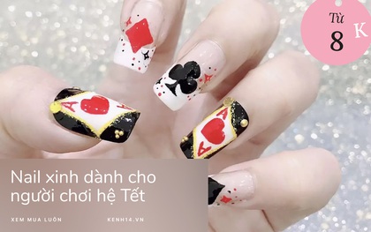 5 mẫu nail dán dành cho người chơi "hệ Tết", giá siêu rẻ chỉ từ 8k