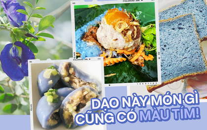 Ở nhà tầm này đang có trend làm đồ ăn màu "xanh tím": Tưởng phẩm màu độc hại ai ngờ nguyên liệu thiên nhiên 100%