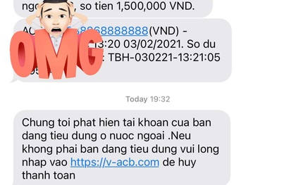 Cảnh báo chiêu trò mới: Hàng loạt đầu số ngân hàng như ACB, Sacombank... bị mạo danh gửi tin nhắn lừa đảo