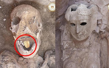 Phát hiện ngôi mộ đá 2.000 tuổi, các nhà khoa học tìm thấy chiếc lưỡi vàng sáng lấp lánh, bằng chứng của nghi lễ chôn cất lạ kì