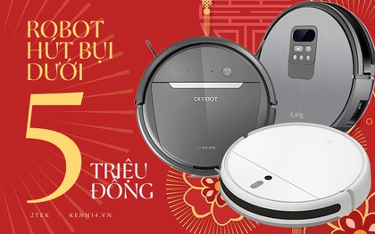 Loạt robot hút bụi giảm giá sâu chỉ còn dưới 5 triệu đồng đang bán siêu chạy dịp Tết