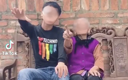 TikToker lôi kéo người già làm clip chúc Tết câu like phản cảm, bị "ném đá" tới mức phải xoá vội?