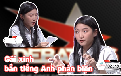 Gái xinh thủ đô gây bão mạng xã hội vì "bắn" tiếng Anh hay như đọc rap khi phản biện về eSports