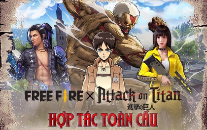 Game thủ Free Fire nhận về hàng loạt ưu đãi khủng từ sự kiện kết hợp cùng bộ anime nổi tiếng bậc nhất Attack on Titan