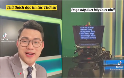 Nam MC giới thiệu chiếc máy chạy chữ với tốc độ siêu "khủng" trong trường quay VTV, khán giả bất ngờ vì trước nay cứ tưởng BTV chỉ đọc thôi thì quá dễ!