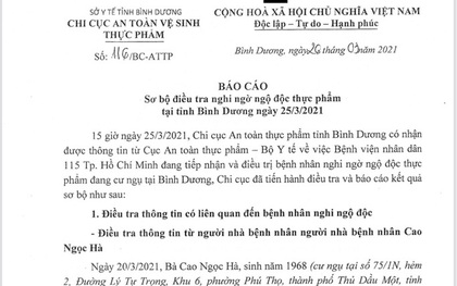 Bình Dương: Báo cáo về vụ nghi ngộ độc pate chay khiến một người tử vong, 5 người nguy kịch